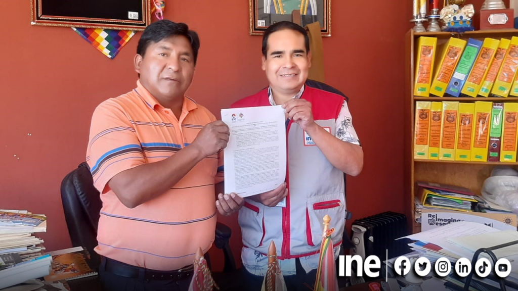 Firma de convenio entre el INE y el municipio de Corque