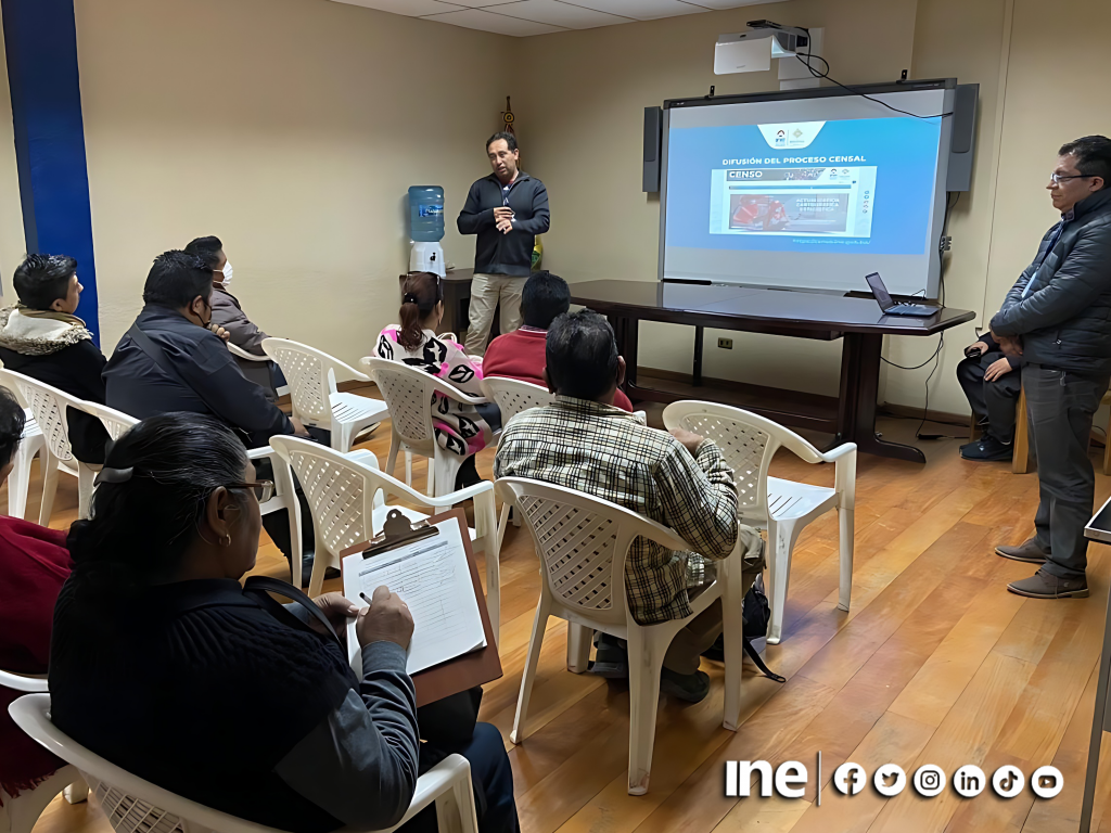 El INE continúa con las socializaciones sobre el censo en Cochabamba