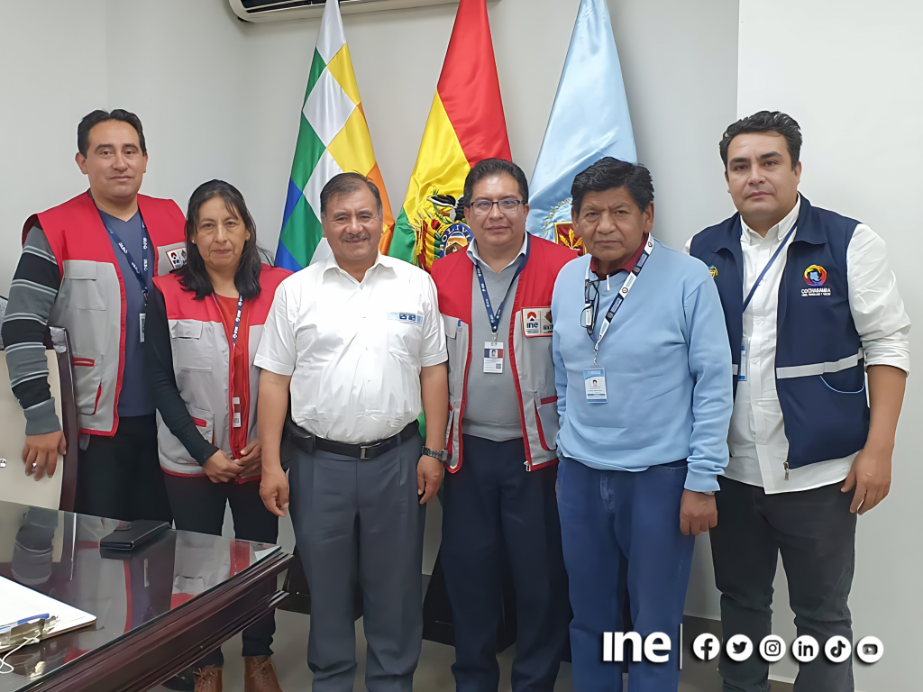 INE encamina acuerdos para el censo con la gobernación de Cochabamba