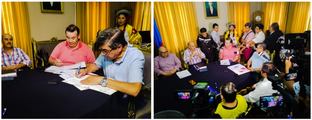 Firma de convenio INE – UAJMS
