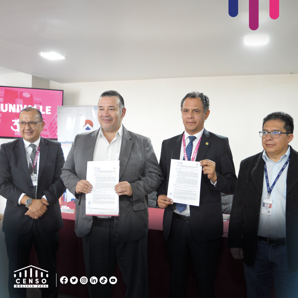 Cochabamba, Firma de Convenio UNIVALLE – INE