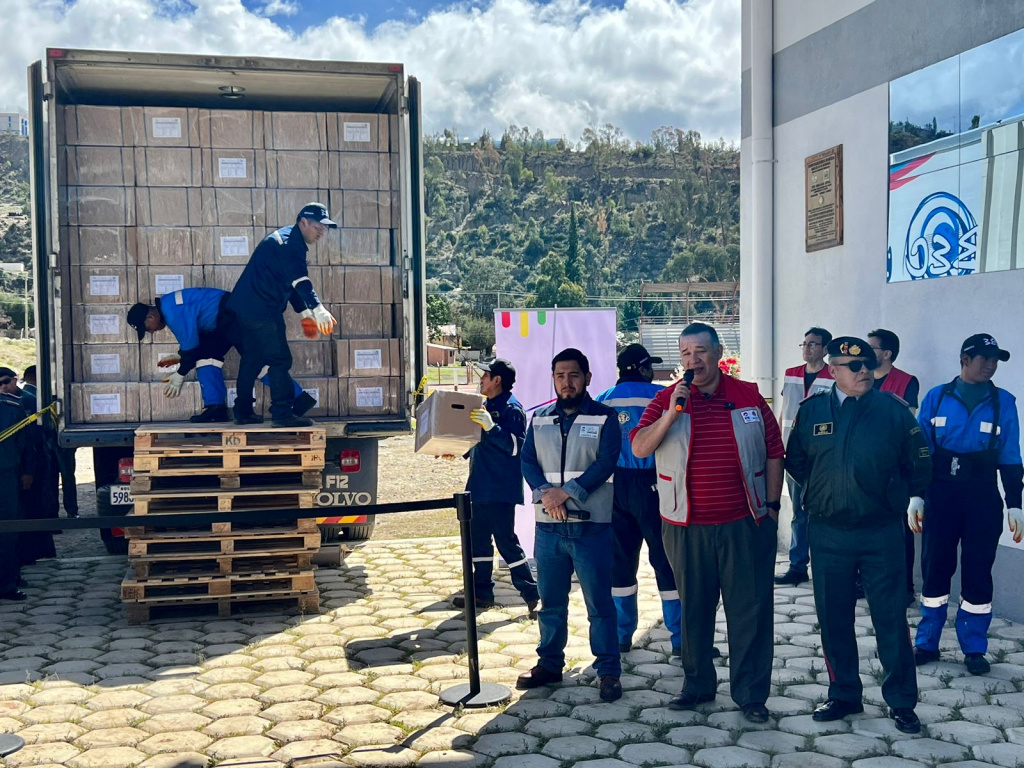 INE Envía 5.000 cajas Censales al departamento de Oruro.