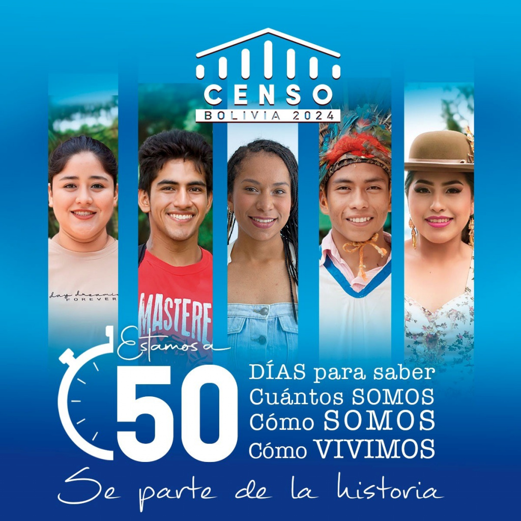Faltan 50 días: Censo Bolivia 2024 avanza y cuenta con más de 600.000 voluntarios