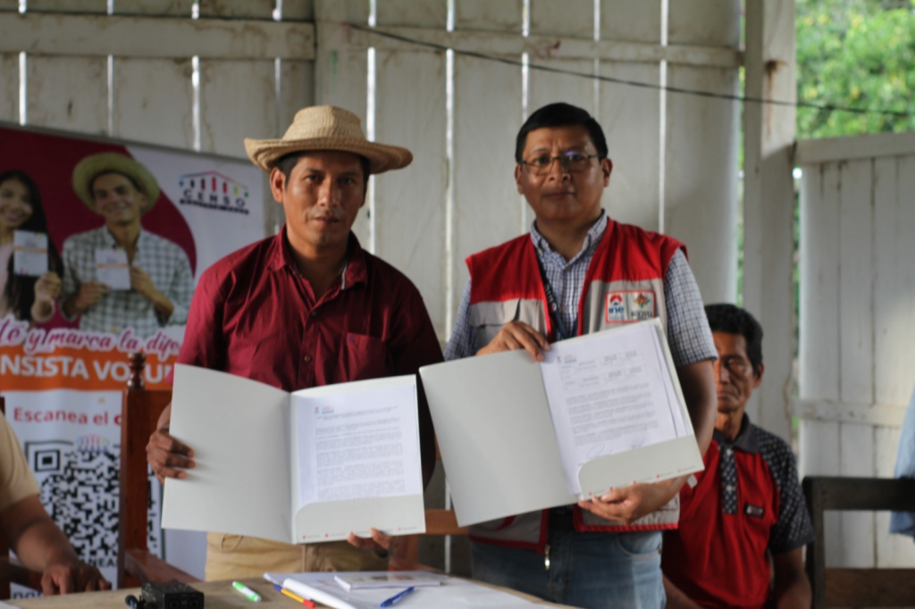 INE y Territorio Indígena Multiétnico firman convenio de apoyo logístico al Censo 2024