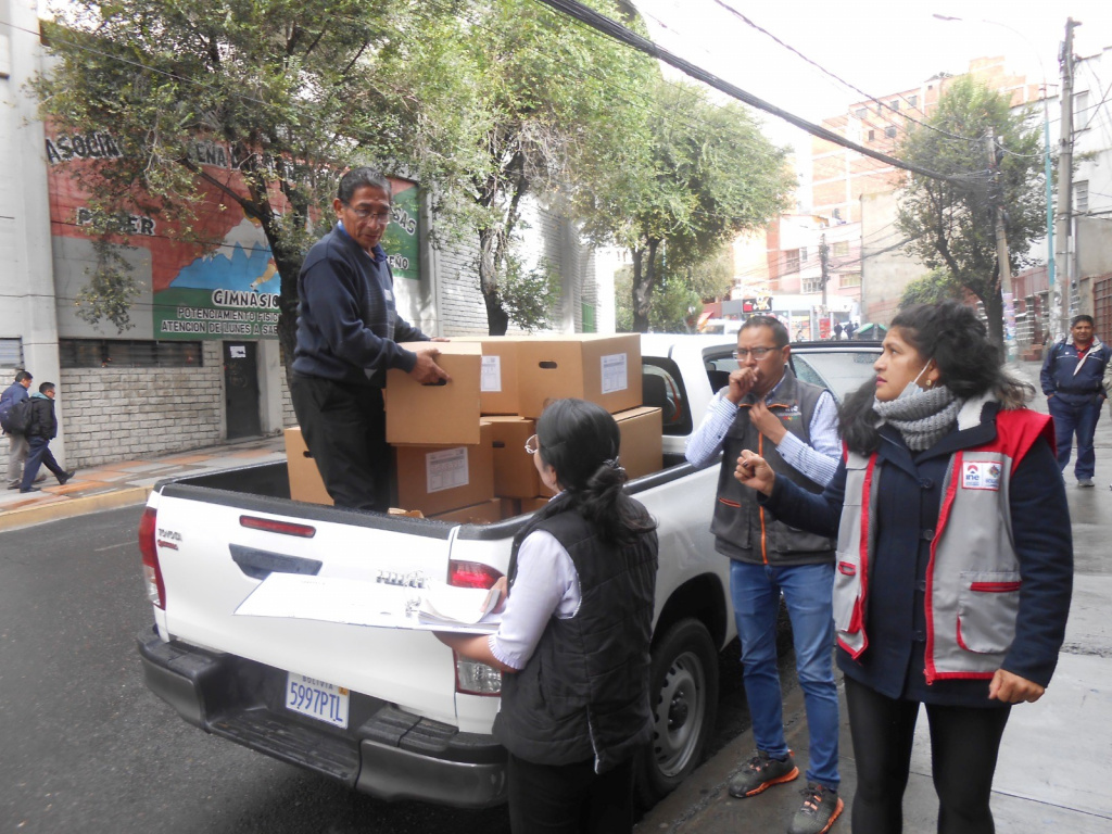 INE regional La Paz despliega personal técnico para verificar el trabajo censal