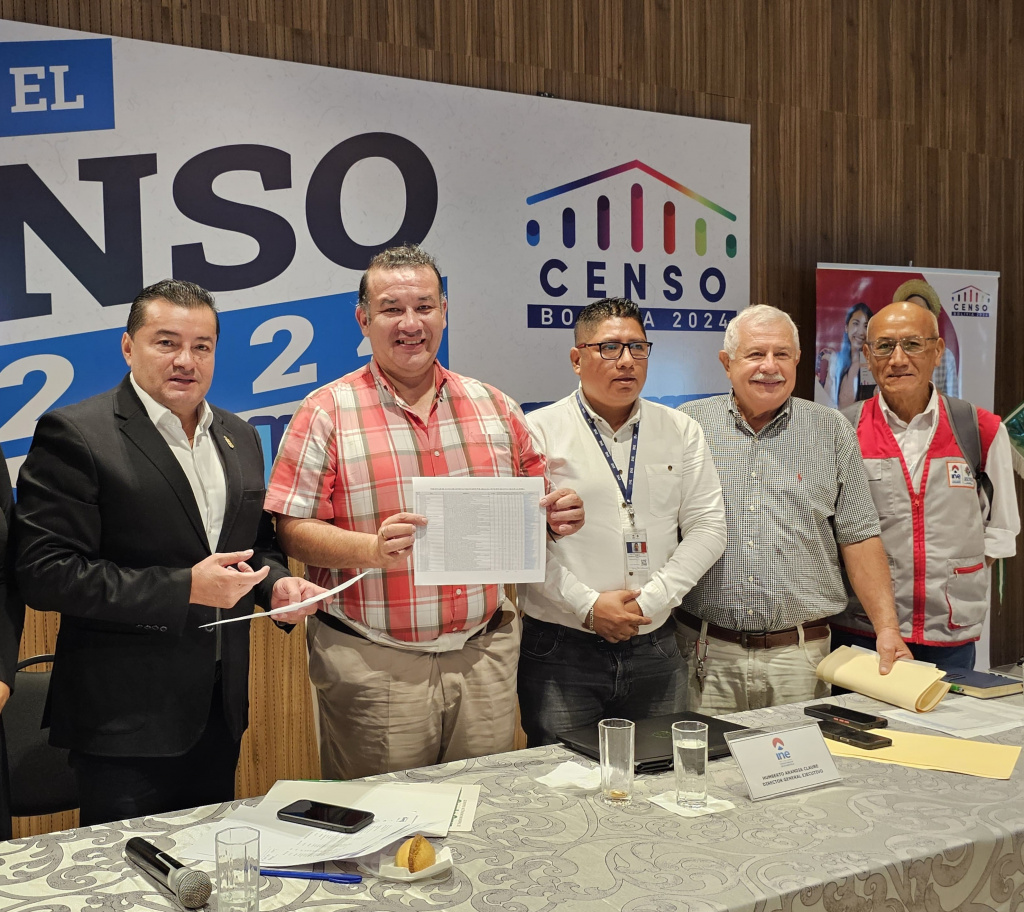 Censo 2024 garantizado en Santa Cruz