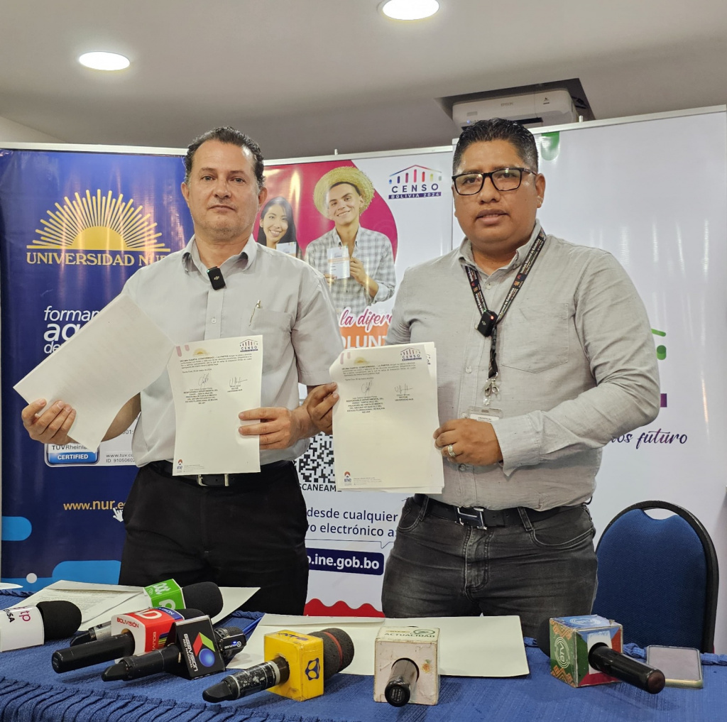 INE y Universidad NUR firman convenio