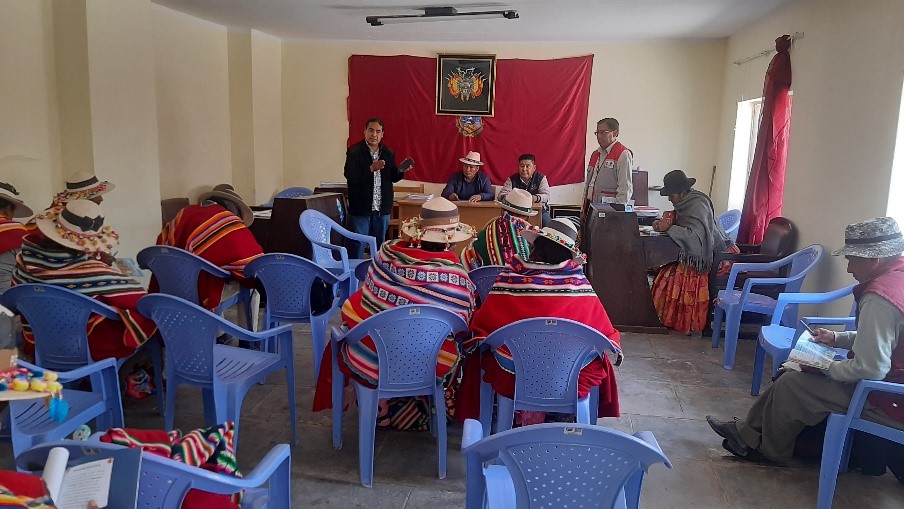 INE socializa la ACE en 3 municipios de Oruro
