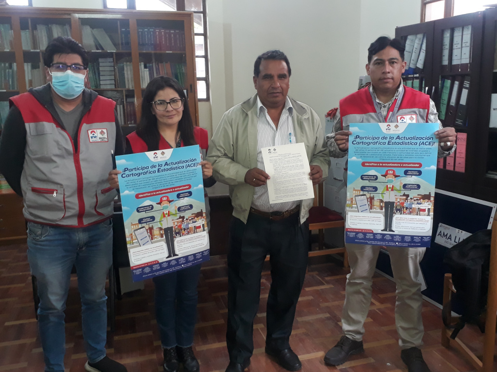 INE Chuquisaca consolida convenio con Villa Serrano para coadyuvar con la ACE