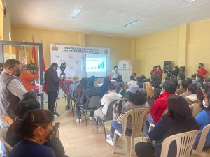 Participación de la sociedad civil en la socialización del proyecto del Censo de Población y Vivienda en Tarija. (25/03/2022)