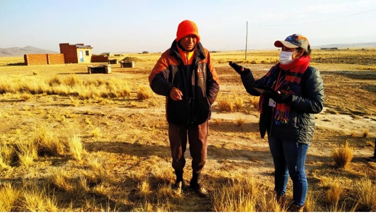 Comunario colabora con el trabajo de la actualizadora en Laja (24/08/2021)