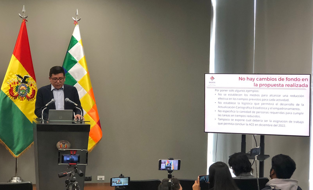 Propuesta de la UAGRM respecto al censo es incompleta y carece de justificación técnica