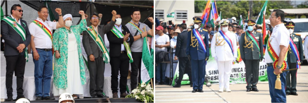 200 profesionales del INE participaron del desfile cívico en homenaje a Santa Cruz